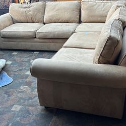 Pottery Barn Roll Arm Sectional Sofa