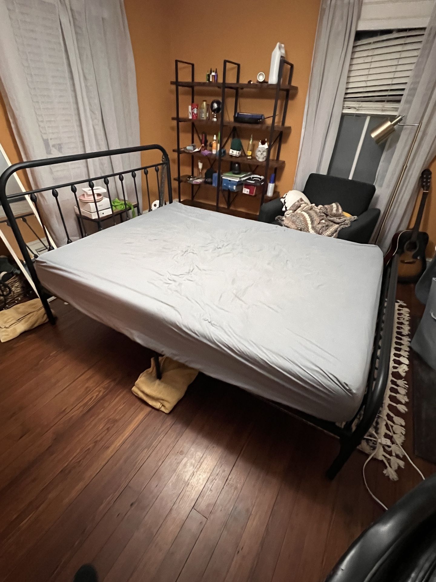 Queen Bed Frame + Free Bed