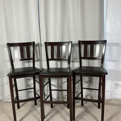 Handsome 29” Bar Stools (3)  FIRM PRICE