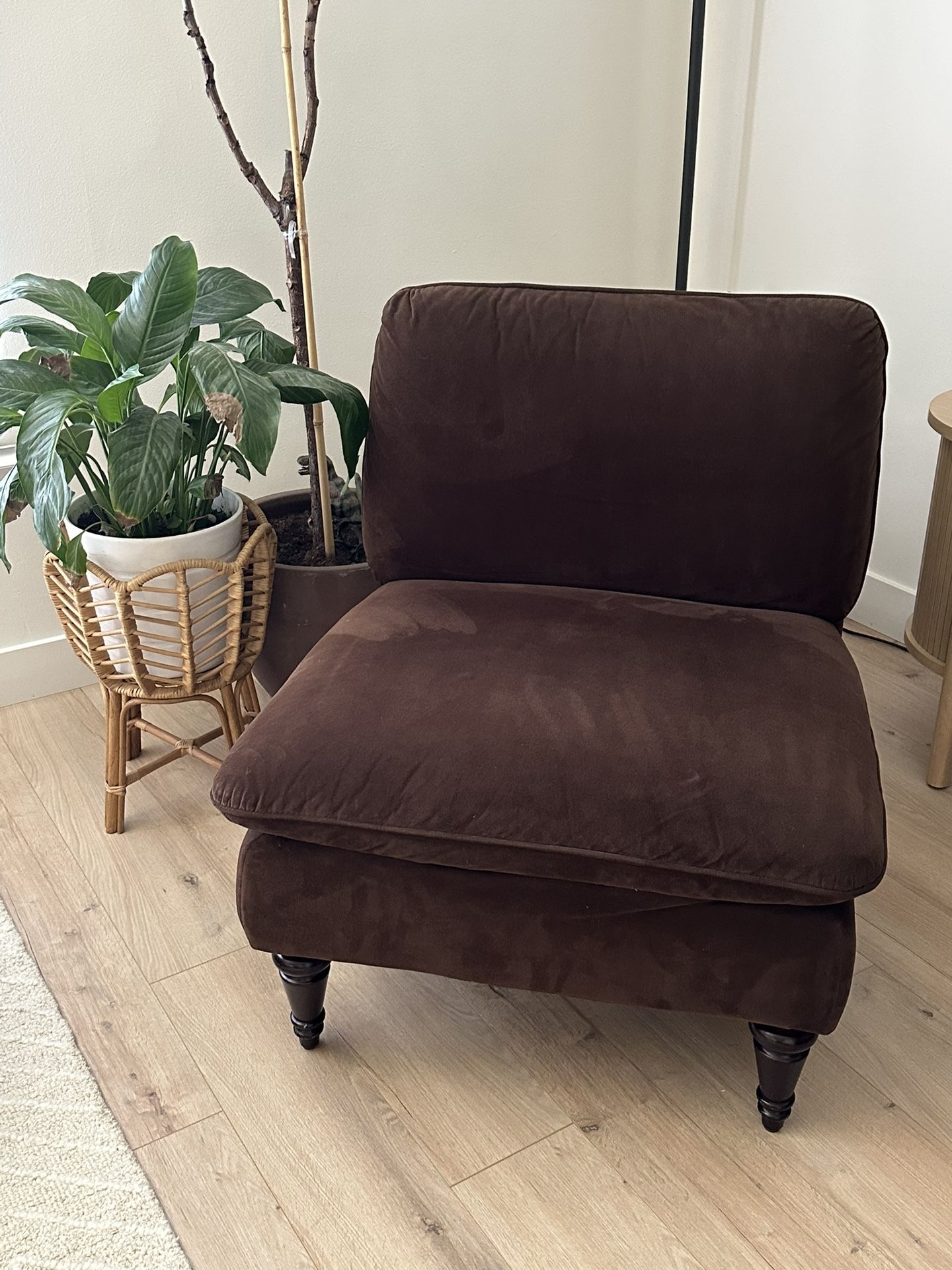 Brown Oversize Accent Chair
