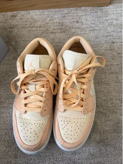 Light orange air Jordan’s