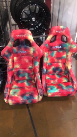 Nrg Tie Dye Buckets Seats Large