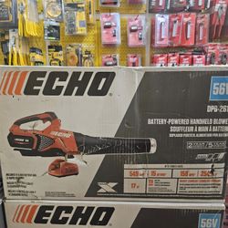 ECHO
56V X Series 158 MPH 549 CFM Brushless Cordless Battery Powered Handheld Leaf Blower w/ 5. 0Ah Battery and Rapid Charger