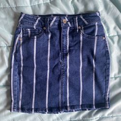 Guess Striped Short Pencil Skirt