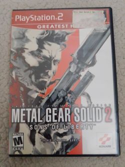Metal Gear Solid 2 PS2