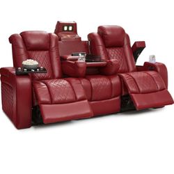 Victory Power Reclining Sofa with Power Headrests and Dropdown Table