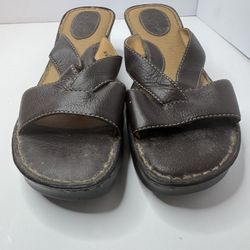 B.O.C Brown Leather Sandals Size 8/39