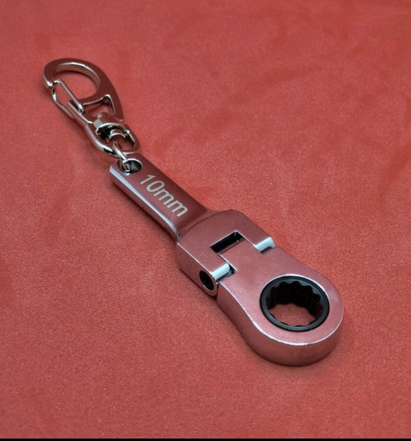 10mm Ratcheting Wrench Key Chain