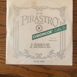 Pirastro Chromcor 1/4-1/8 Cello D String New