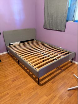 IKEA SLATTUM Upholstered Bed Frame (For FULL size mattress) READ DESCRIPTION