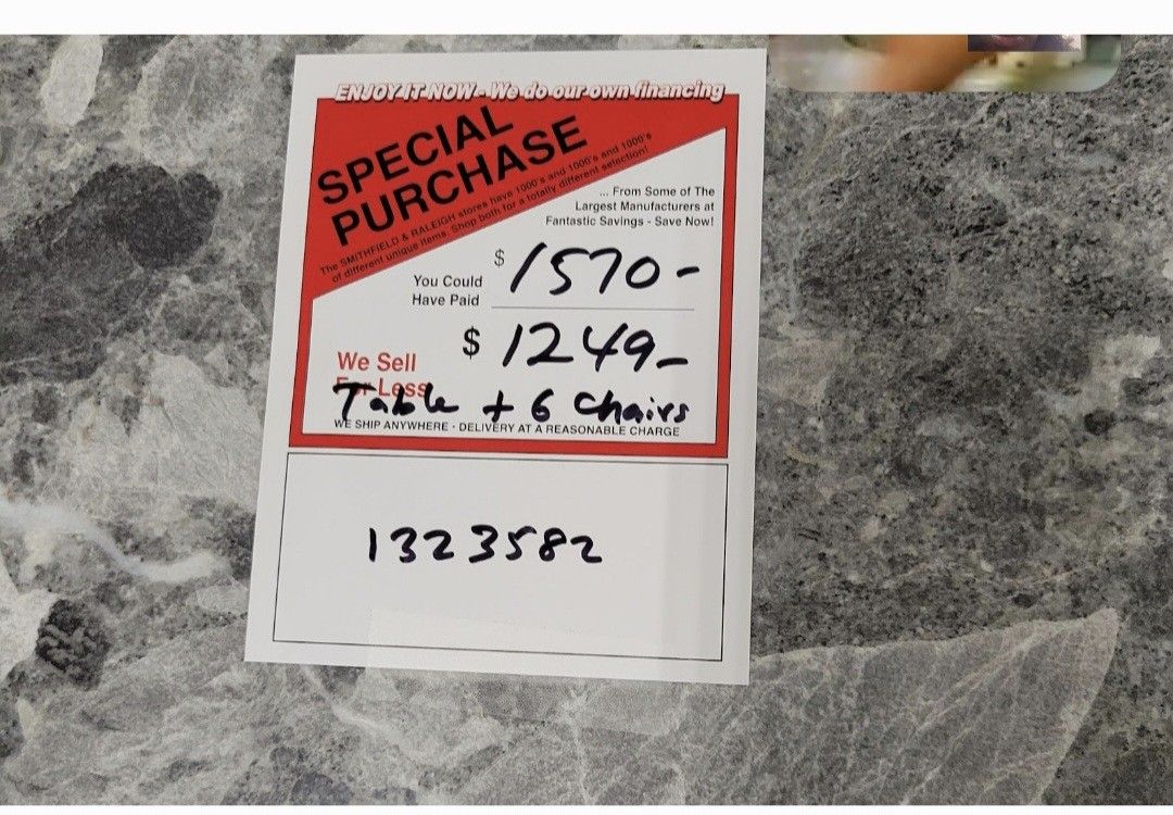 Marble Table Six Chairs As Well