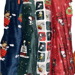 Snoopy Christmas Blankets
