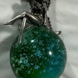 Glass Ball Fantasy Fairy Figurine Paperweight   