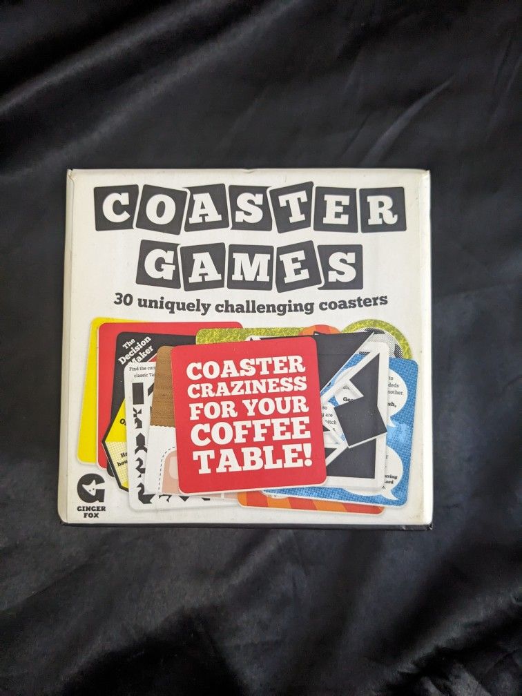 Coaster Games Set – 30 Fun Mini Challenges by Ginger Fox