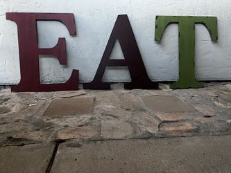 Letrero De Madera EAT