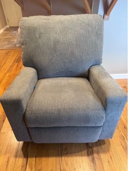 Medium gray recliner