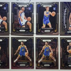 2023-24 Panini NBA Prizm Basketball Golden State Warriors Lot Curry Podziemski