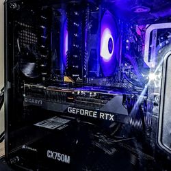 Gaming PC And Monitor 