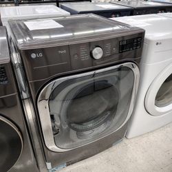 $899 LG 9.0 CU FT SMART GAS DRYER, TURBOSTEAM, SENSOR DRY, 1 YR WARRANTY