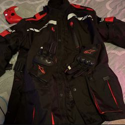 Motorcycle Jacket And Gloves