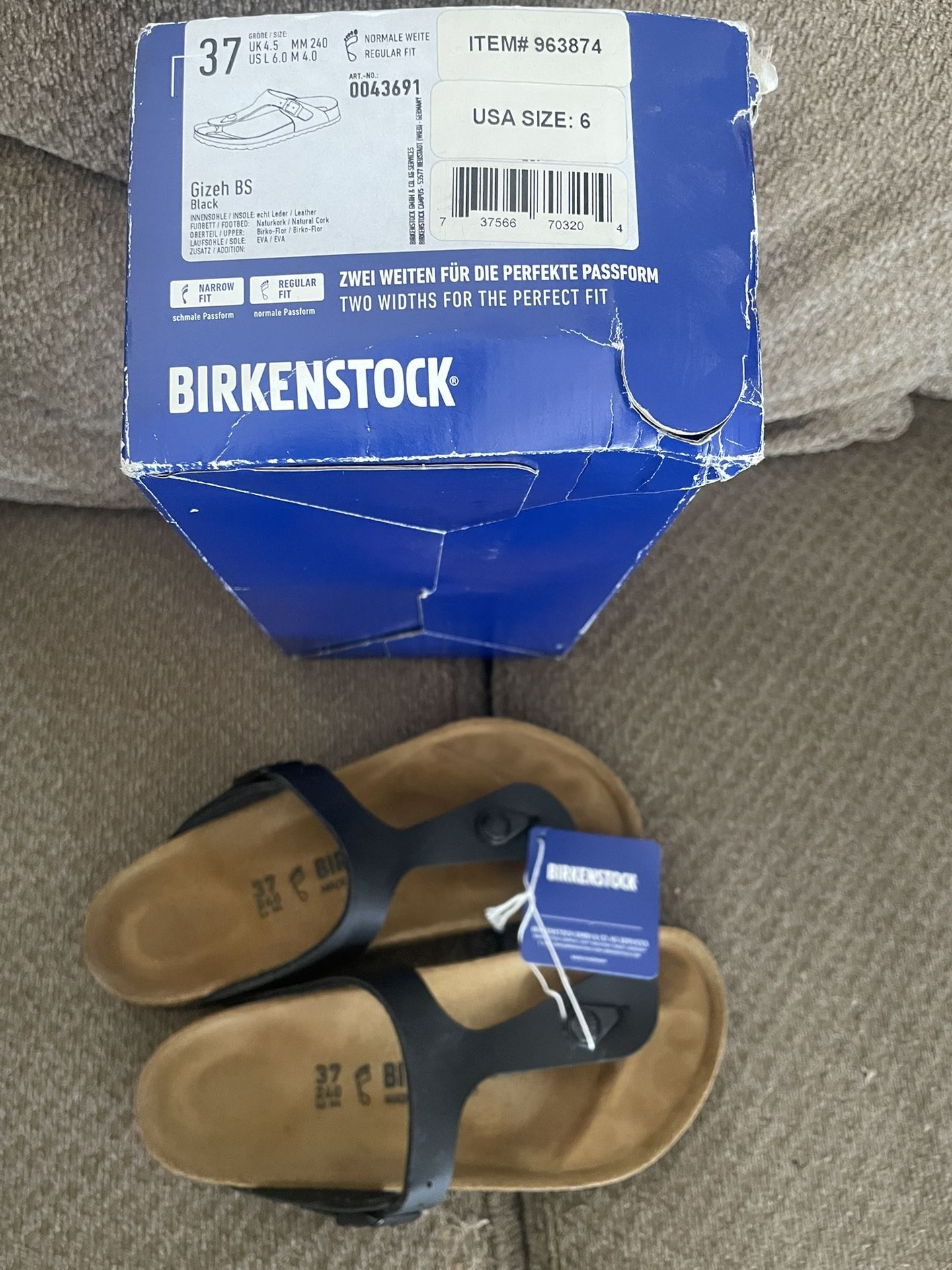 Birkenstock Size 37 Sandal Size 6