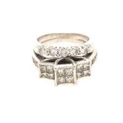 14k Diamond Ring Set