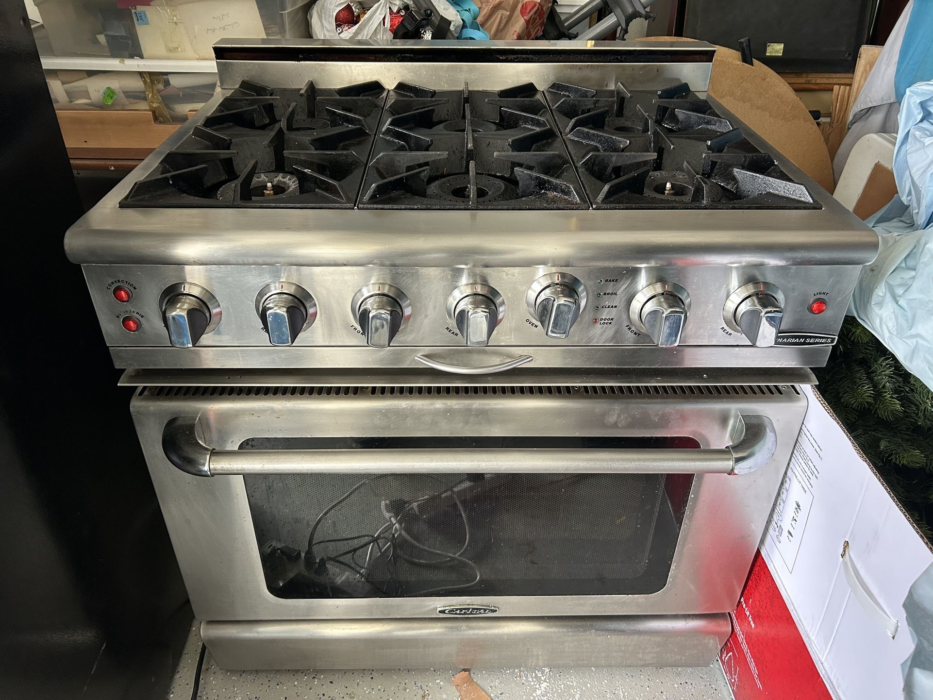 Capital Natural Gas Culinarian 36” 6 Burner Range
