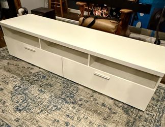 White tv stand