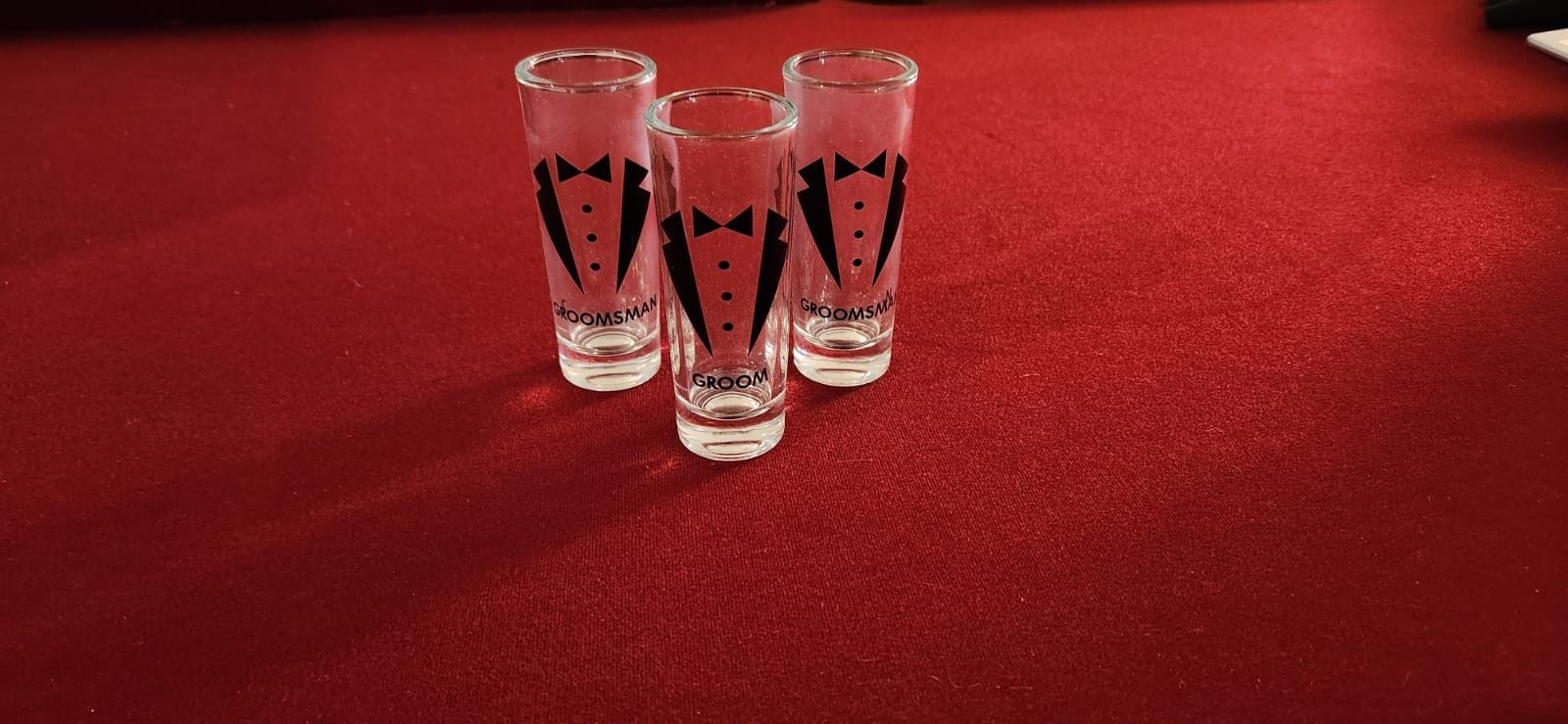 Set of 3 Groomsmen Shot Glasses