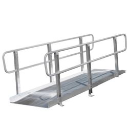Aluminum wheelchair ramp