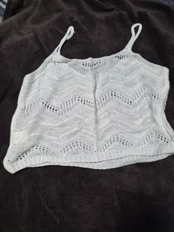 White crop top