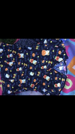 Hello kitty Halloween scrubs