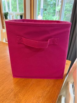Hot pink 10 inch storage cubes