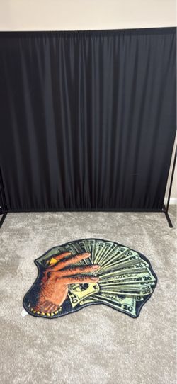 Money Hand Fan of Cash Novelty Rug