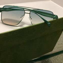 Limited Edition Metallic Green Sunglasses 