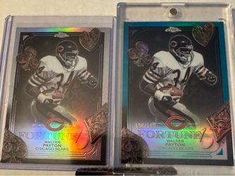Walter Payton cards (2)