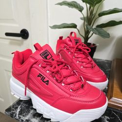 Fila Red Shoes Size 6.5Y