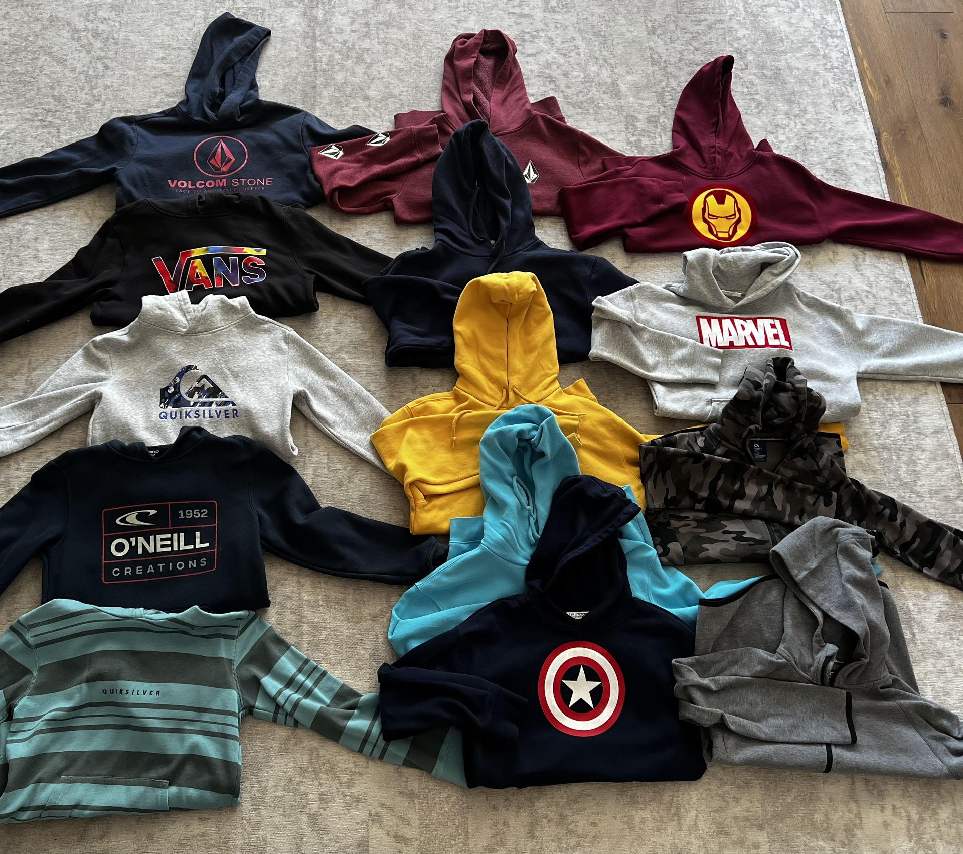 Boys youth Hoodies S, M, L (10)- $50