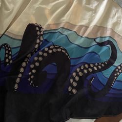 Shower Curtain Octopus Beach / Fishing Theme