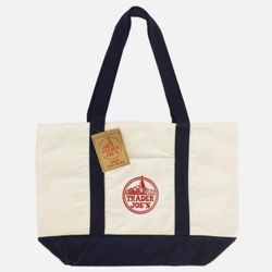 NEW TRADER JOE’S BLUE CANVAS TOTE BAGS