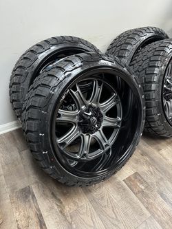 ON SALE NEW 24x12 fuel wheels wrapped in RBP 285/40r24 tires