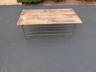 Hardwood Plank Coffee Table