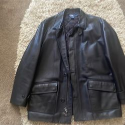 Ralph Lauren  leather coat