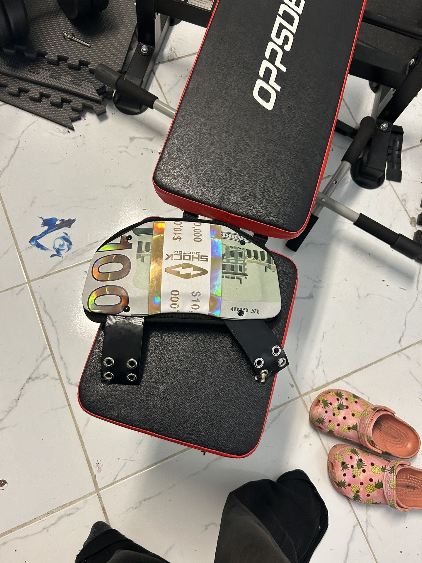 Shock Doctor Back Plate Money Gold