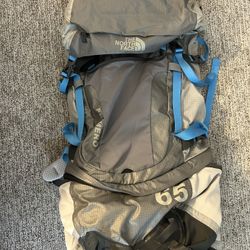 The North Face Primero 65 backpack, women's-specific model. 