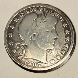 Barber & Benjamin Franklin 1/2 Dollars. 90% SILVER