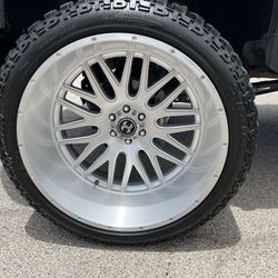 26x14 Off-road Wheels Wrapped On  37 Inch Tires