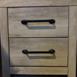 Cambeck Farm House Style 2 Drawer Night Stand