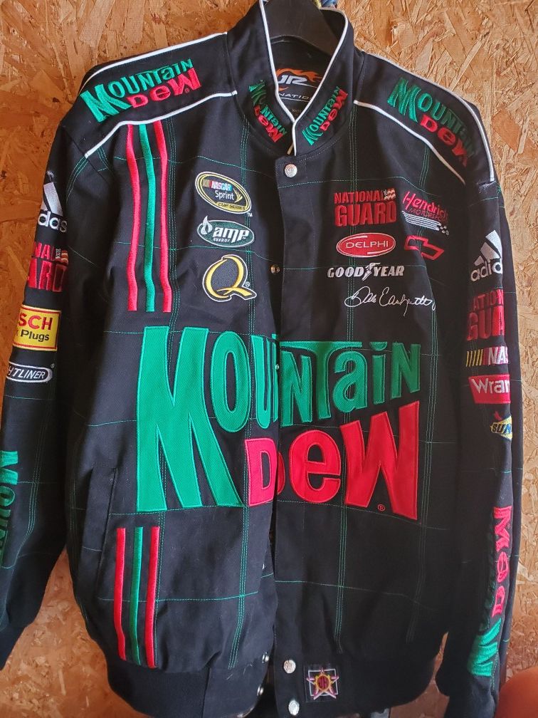 New Nascar Mountain Dew Nation Jacket Adult XL