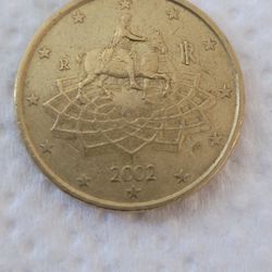 Rare To Find 50 Cent Euro 2002